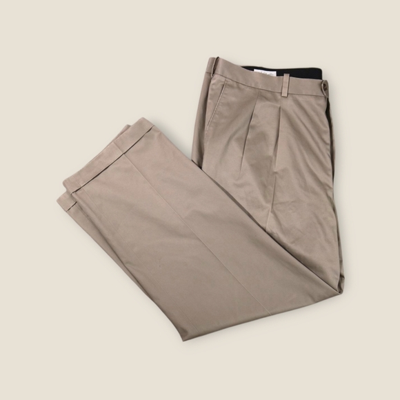 John W. Nordstrom Other - John W. Nordstrom Beige Chino Pants Mens 44Wx31L 100% Supima Cotton Pleated